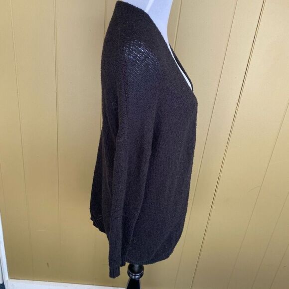 Mossimo women S open front loose knit cardigan black - Picture 4 of 9